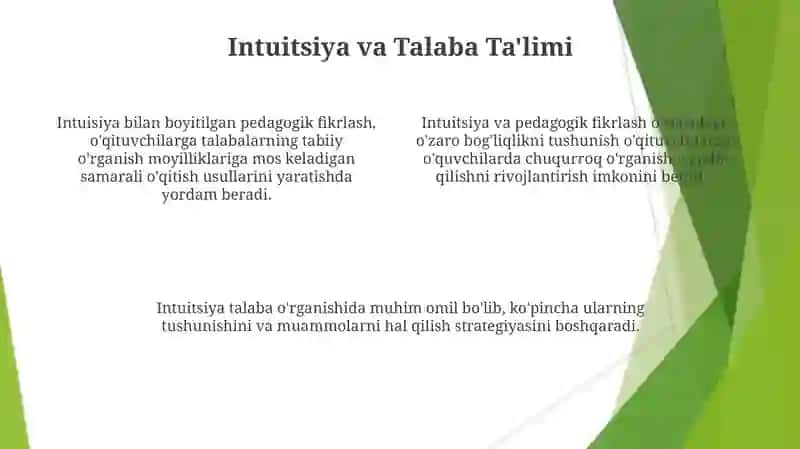 Intuitsiya va pedagogik tafakkur 4