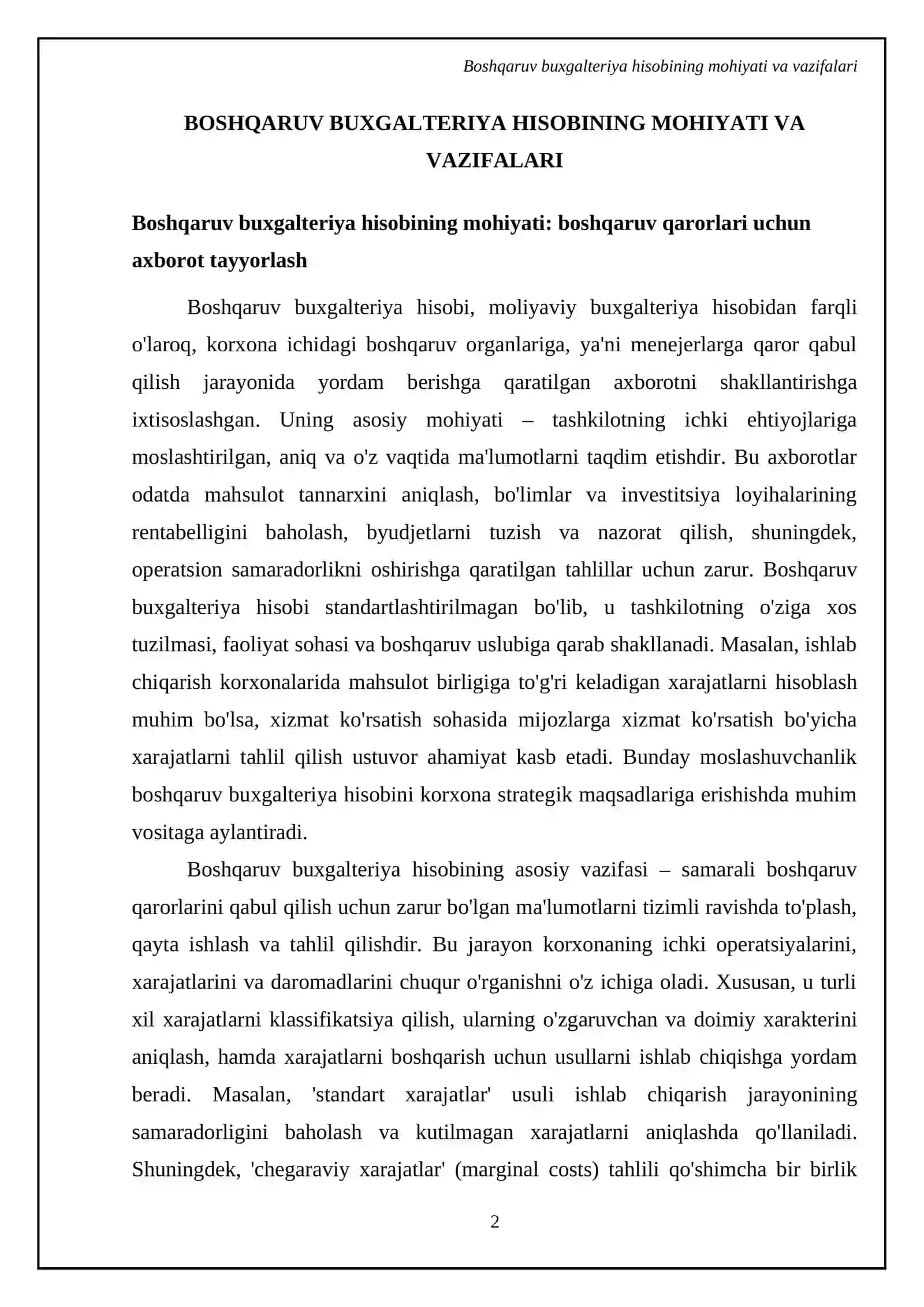 Boshqaruv Buxgalteriya Hisobini Ma'orif va Maqsadlar 4