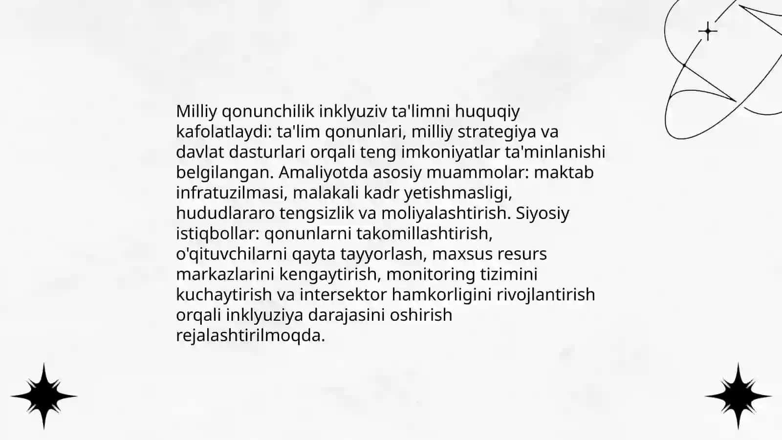 Inklyuziv ta'lim tamoyillari, rivojlanish istiqbollari 4