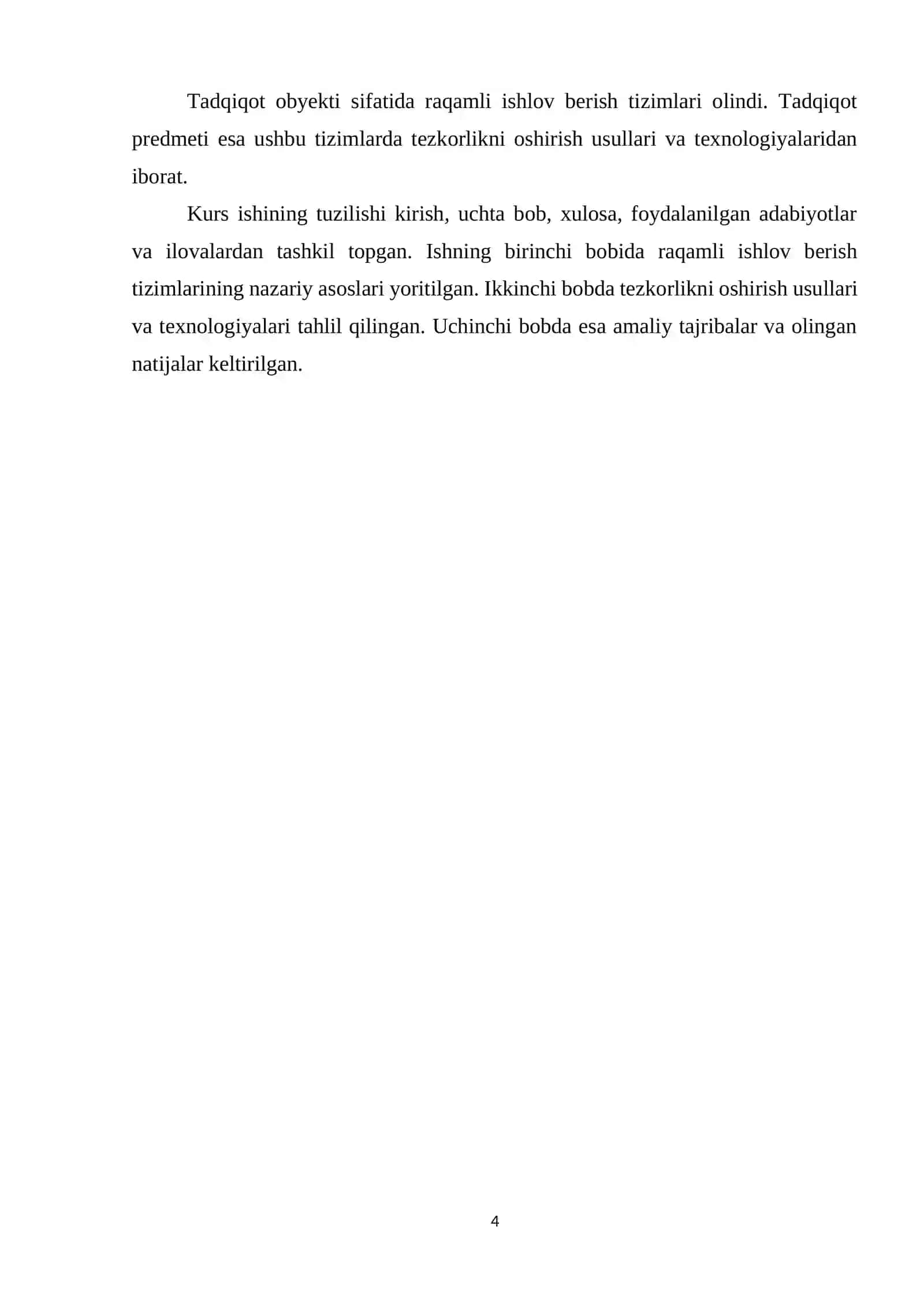 Raqamli ishlov berish tezkorligini oshirish 4