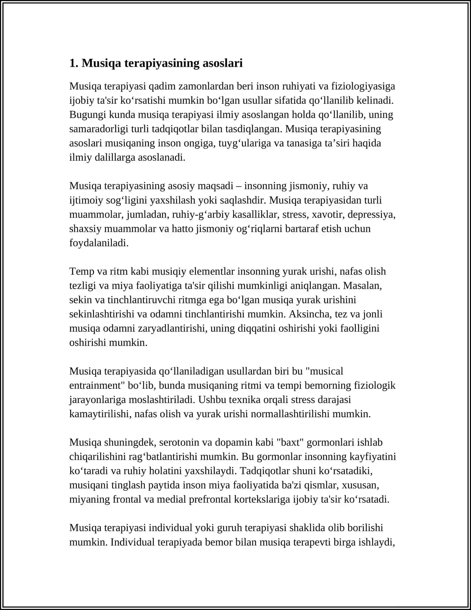 MAKTABGACHA YOSHDAGI BOLALARDA MUSIQA TERAPIYASINI QOʻLASH 4
