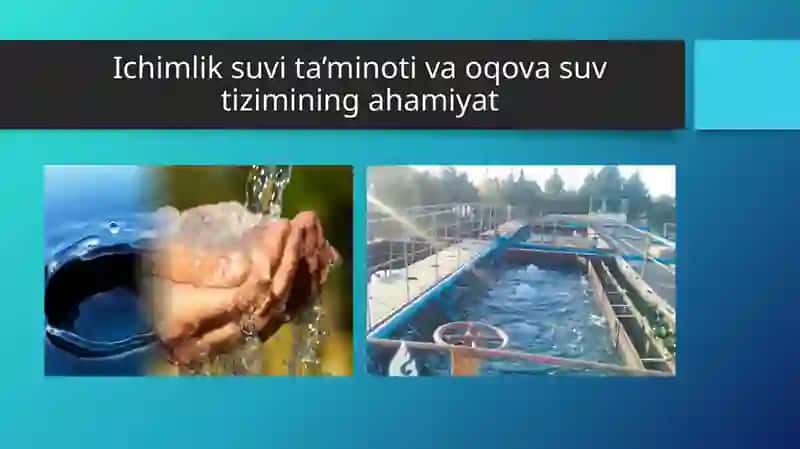 Ichimlik suvi ta’minoti va oqova suvlarni chiqarib yuborish sohasini tartibga solish 4