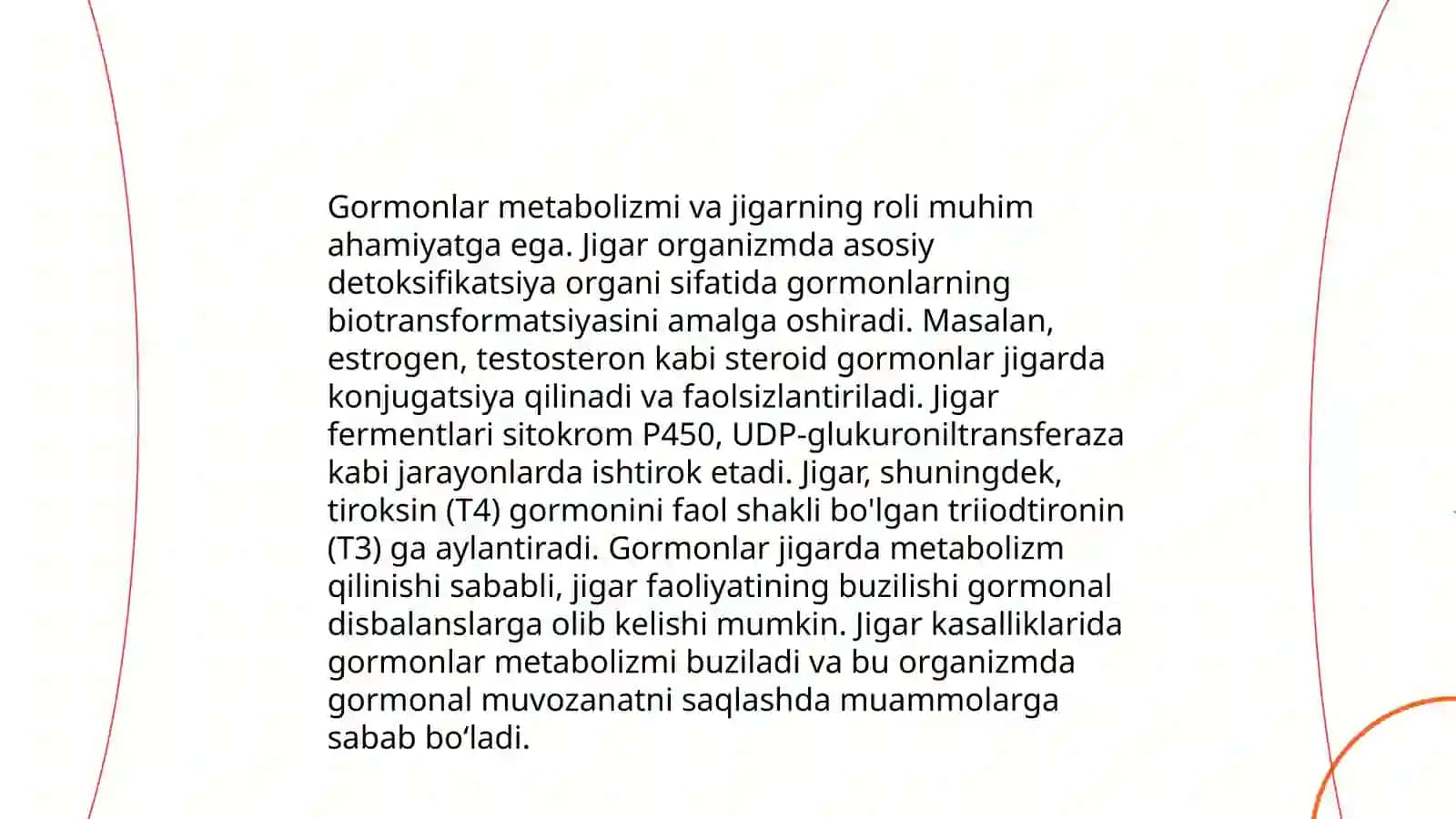 Jigarda gormonlarning zararsizlantirilishi, klinik ahamiyati 4