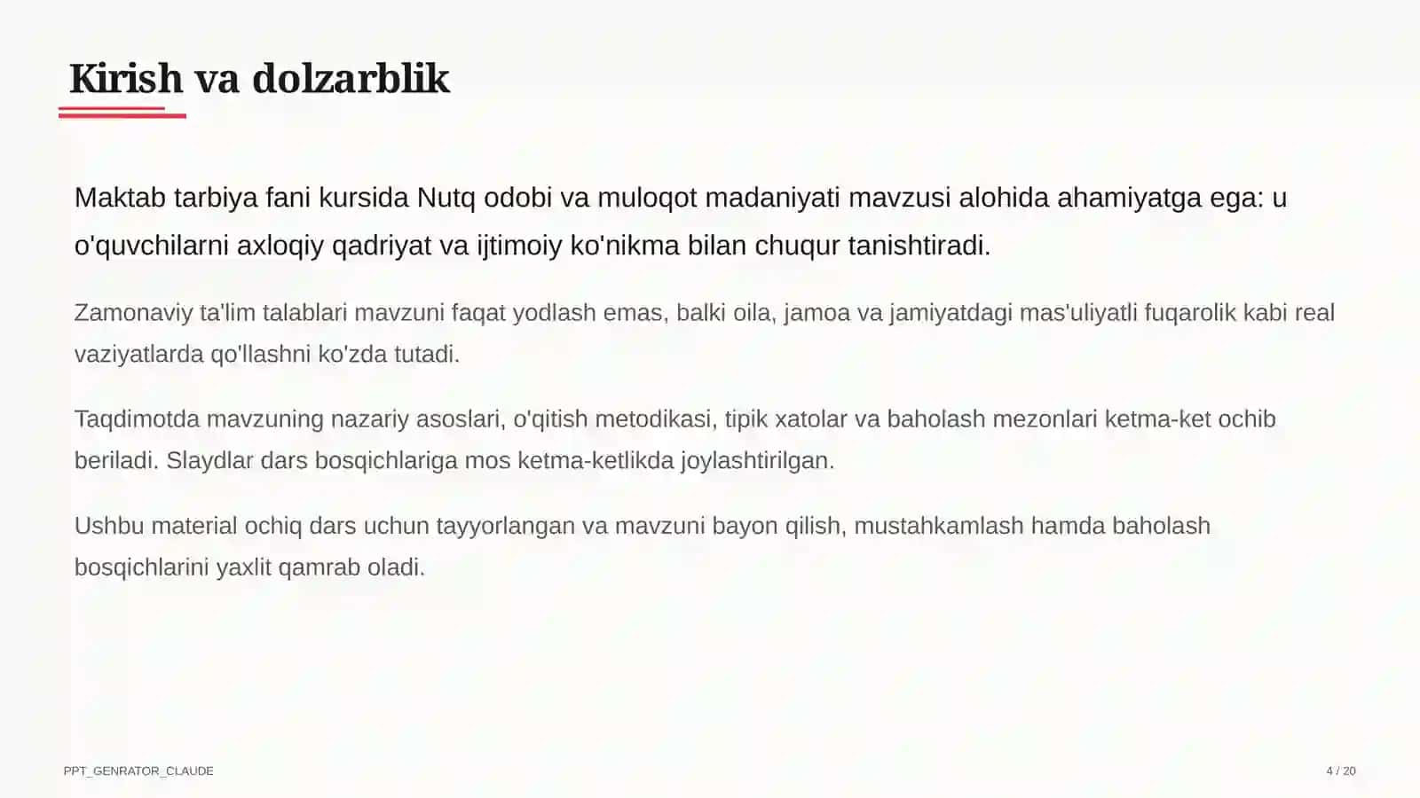 Nutq odobi va muloqot madaniyati (8-sinf) 4