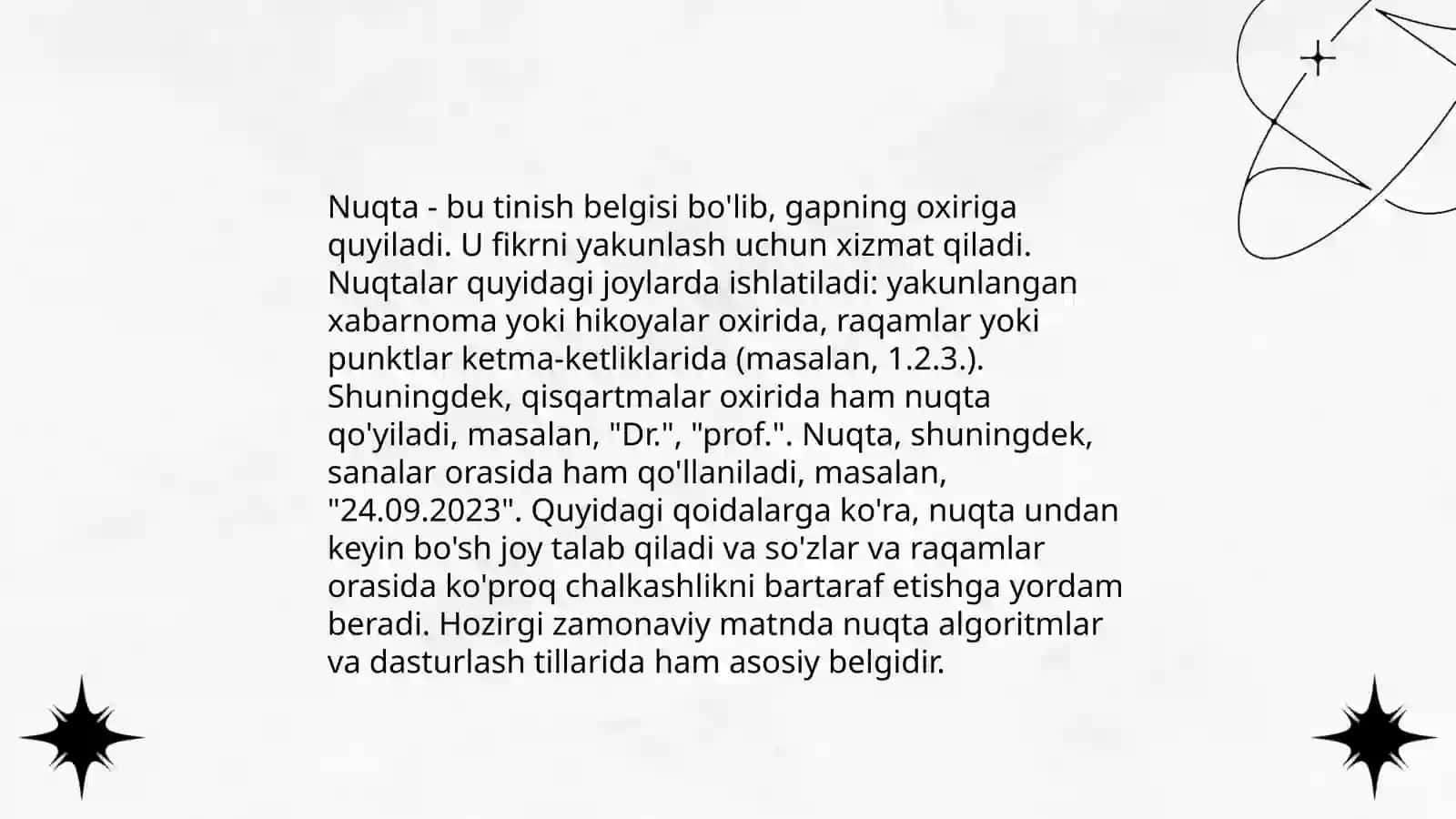 Metodik adabiyotlardan foydalangan holda tinish belgilarining ishlatilishi 4