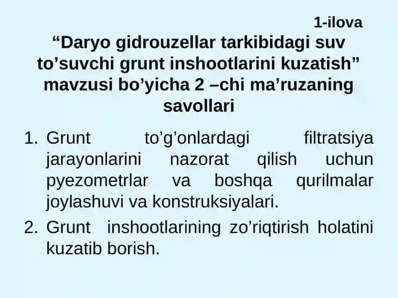 Daryo gidrouzеllardan foydalanish 4
