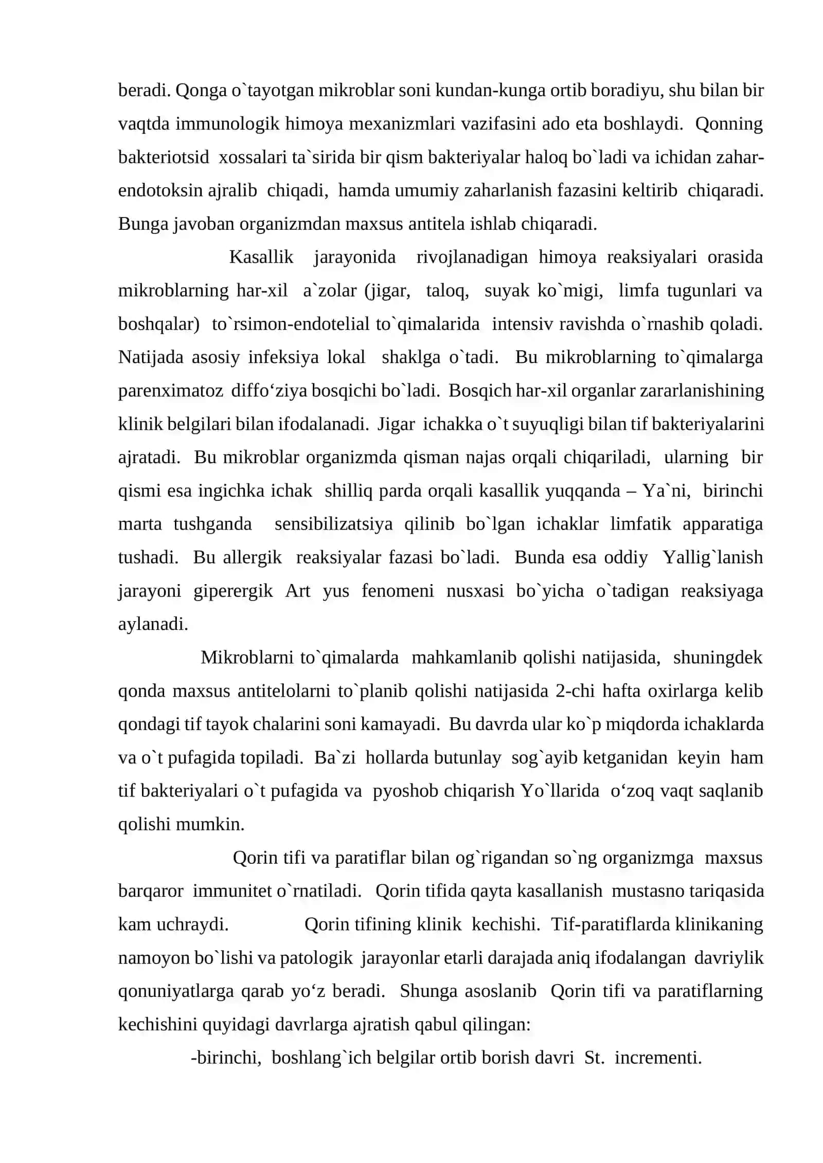 Qorin tifi, paratiflar A va B hamda salmonellyozlarda hamshiralik ishi 4