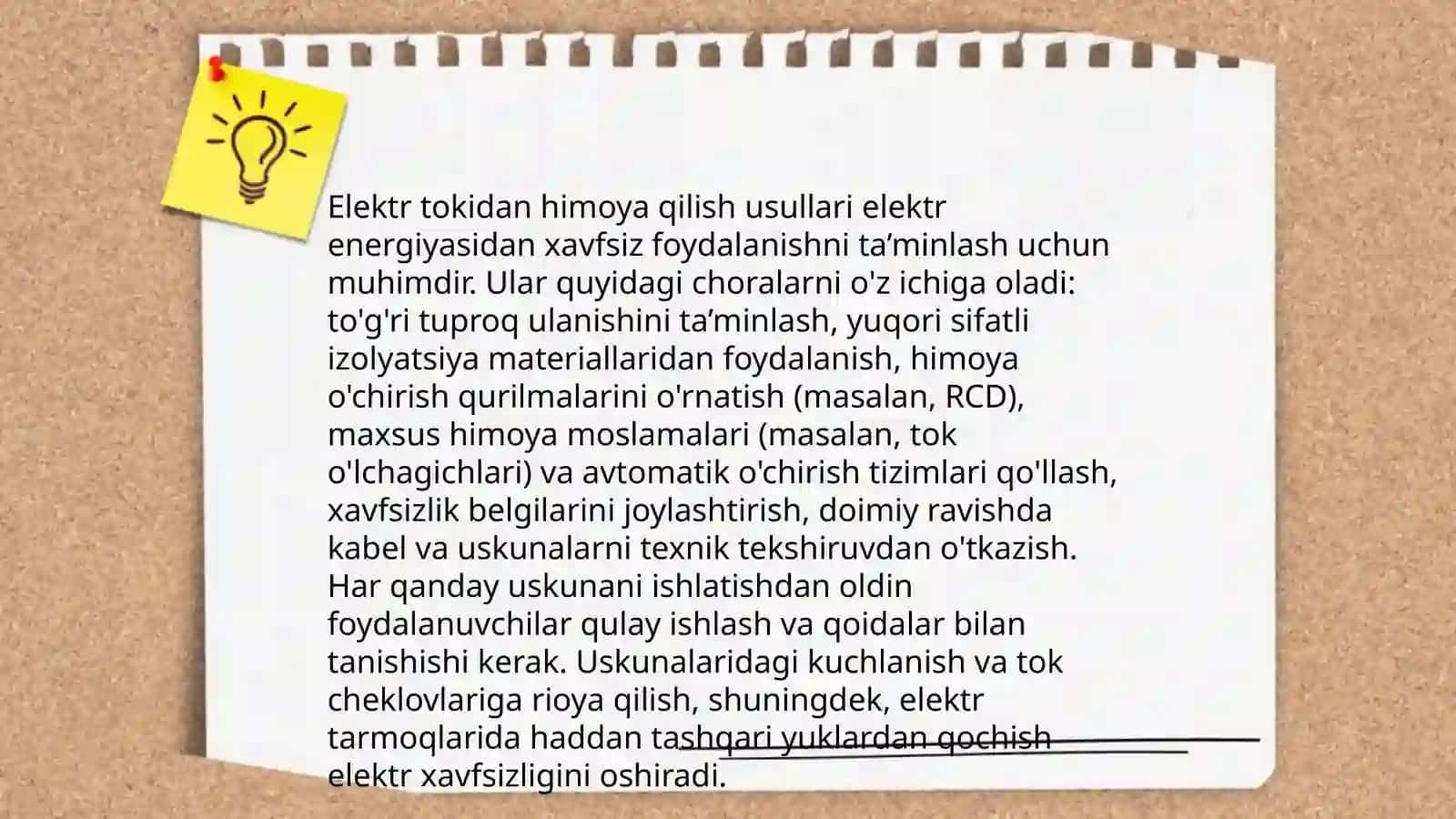 Elektr xavfsizligi talablari 4