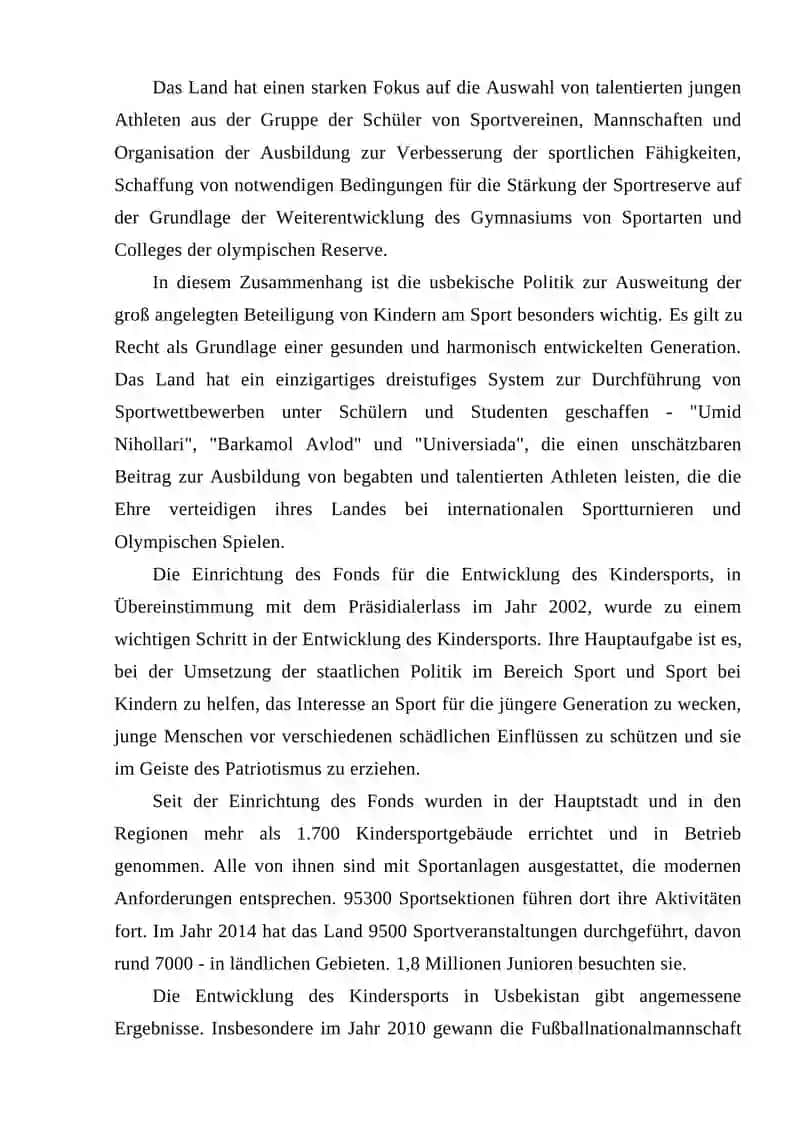 "SPORT IN USBEKISTAN UND IN DEUTSCHLAND" 4