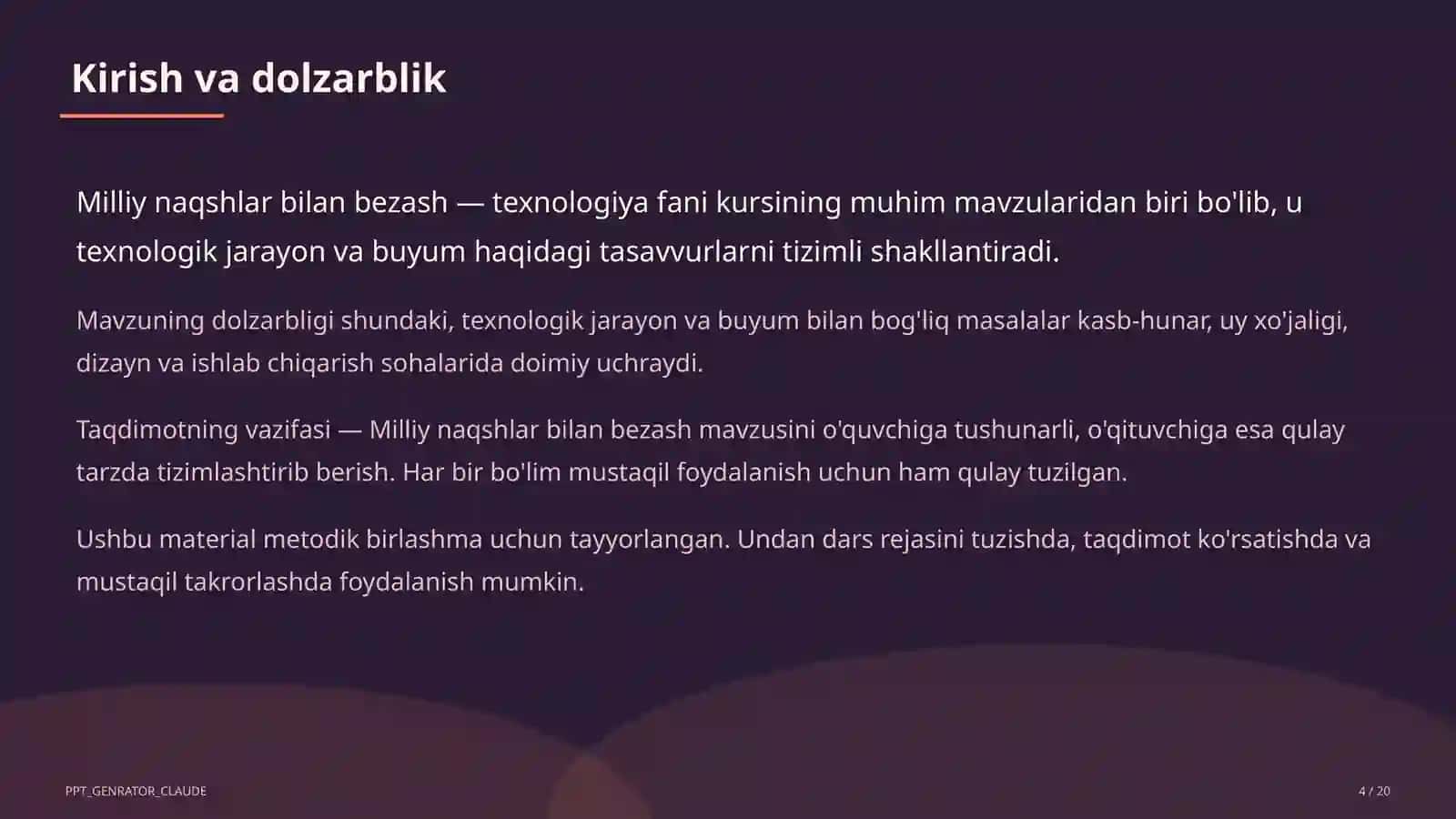 Milliy naqshlar bilan bezash (3-sinf) 4