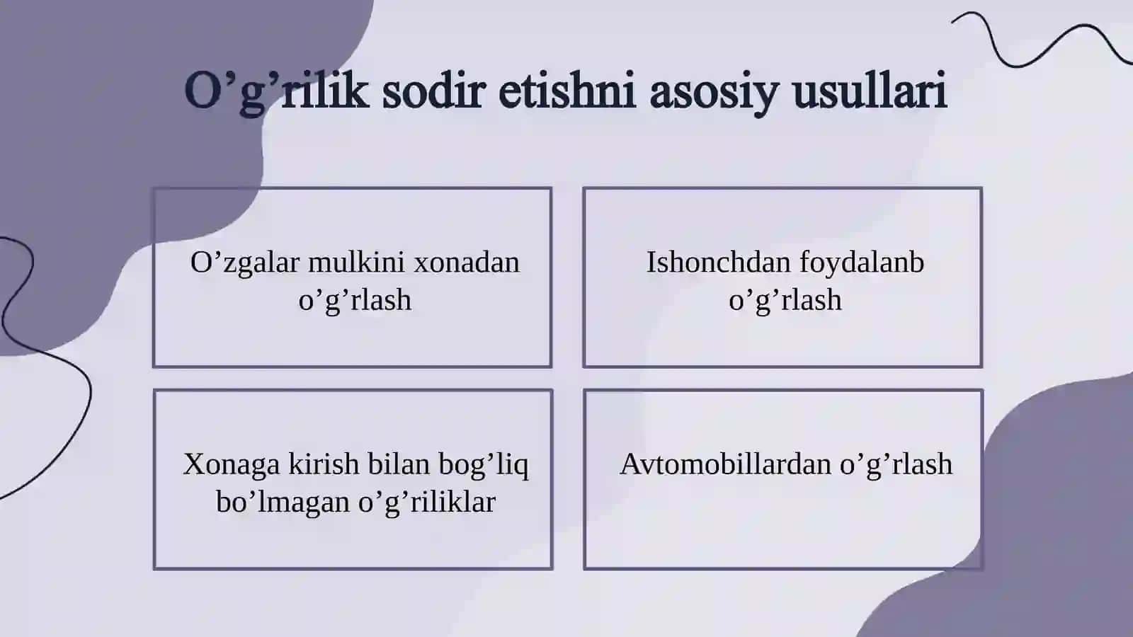 o’g’irlik jinoyatlarini tergov qilish 4