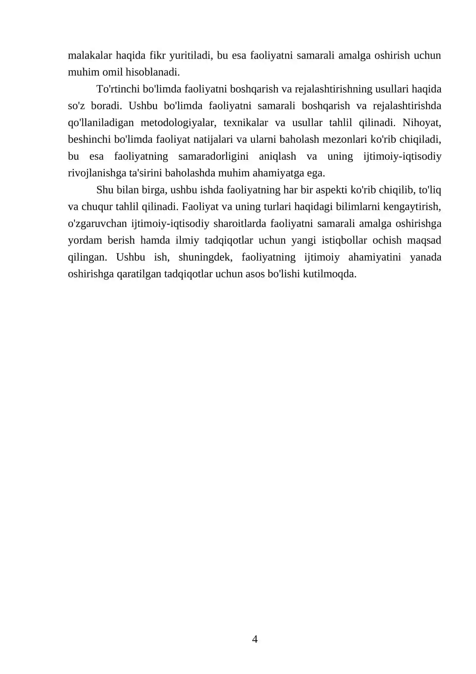 Faoliyat va uning turlari 4