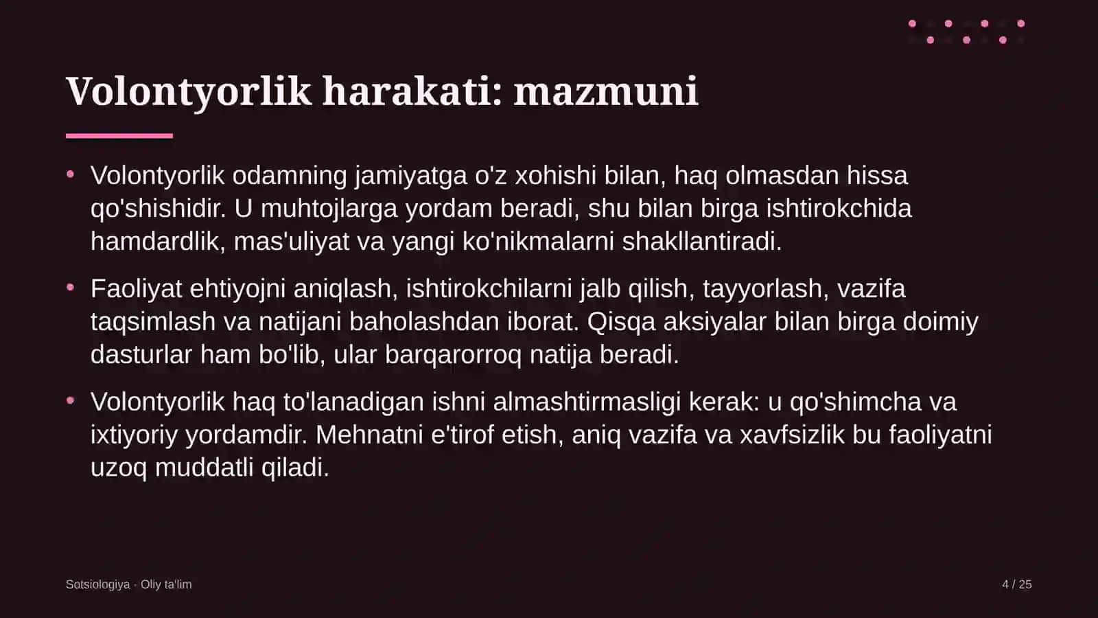 Ko'kalamzorlashtirish xizmatida volontyorlik harakati 4