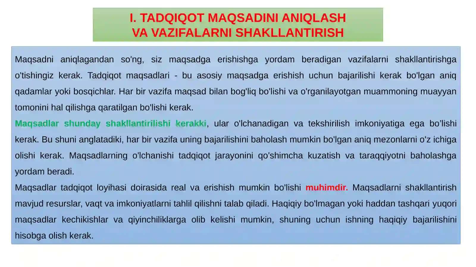 ILMIY MA'LUMOTLAR NIQIDIRISH, TIZIMLASHTIRISH VATAHLILQILISH 4