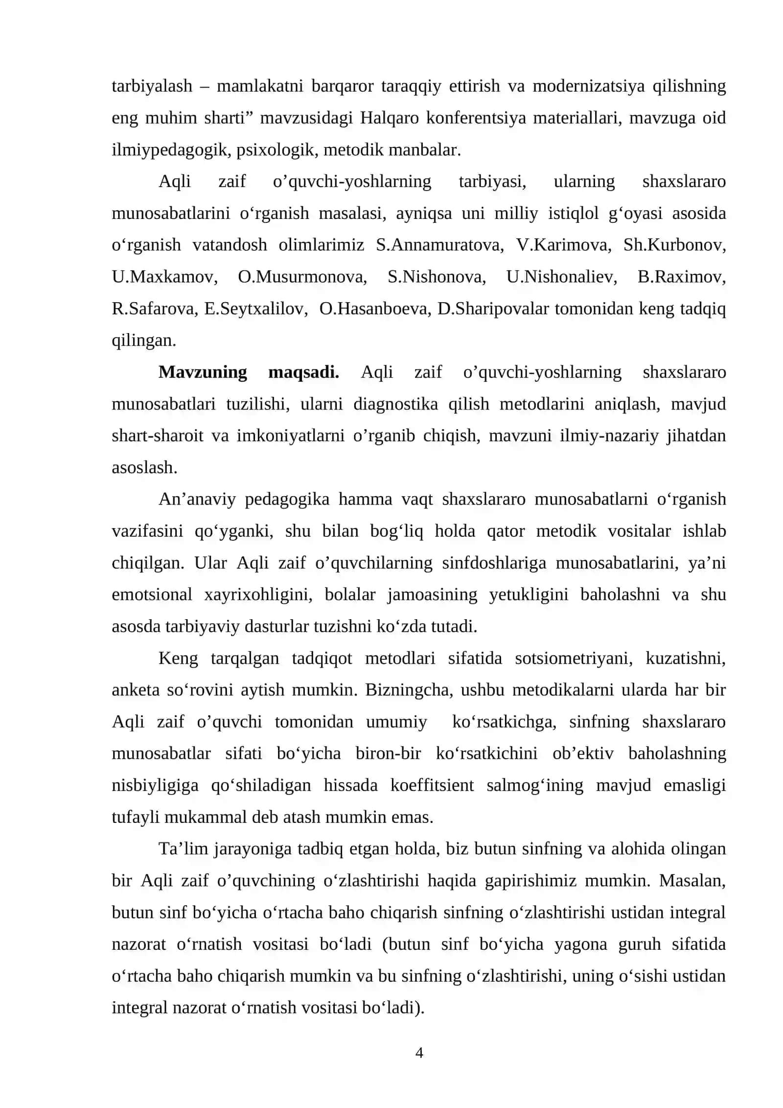 O’QUVCHI –YOSHLARDA ShAXSLARARO MUNOSABATNI TO’G’RI TASHKIL ETISH MUAMMOLARI 4