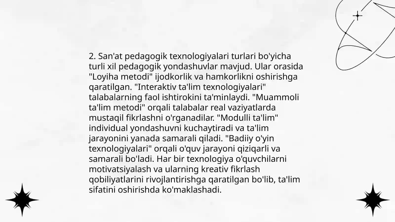 Art -pedagogik texnologiyalar vositasida boshlangʻich sinf oʻquvchilarini estetik tarbiyalash 4
