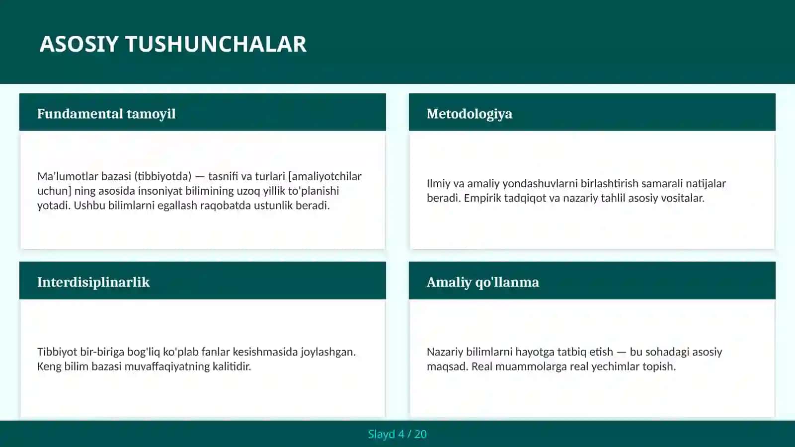 Ma'lumotlar bazasi (tibbiyotda) — tasnifi va turlari [amaliyotchilar uchun] 4