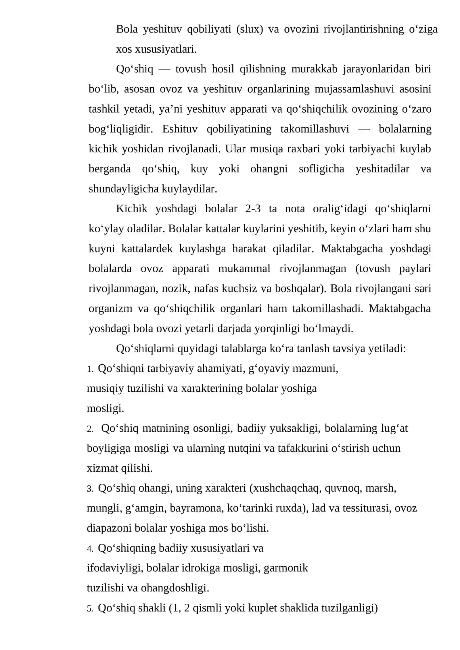 Maktabgacha ta’lim muassasalarida musiqa cholg’u asboblarida ijroga o’rgatish 4
