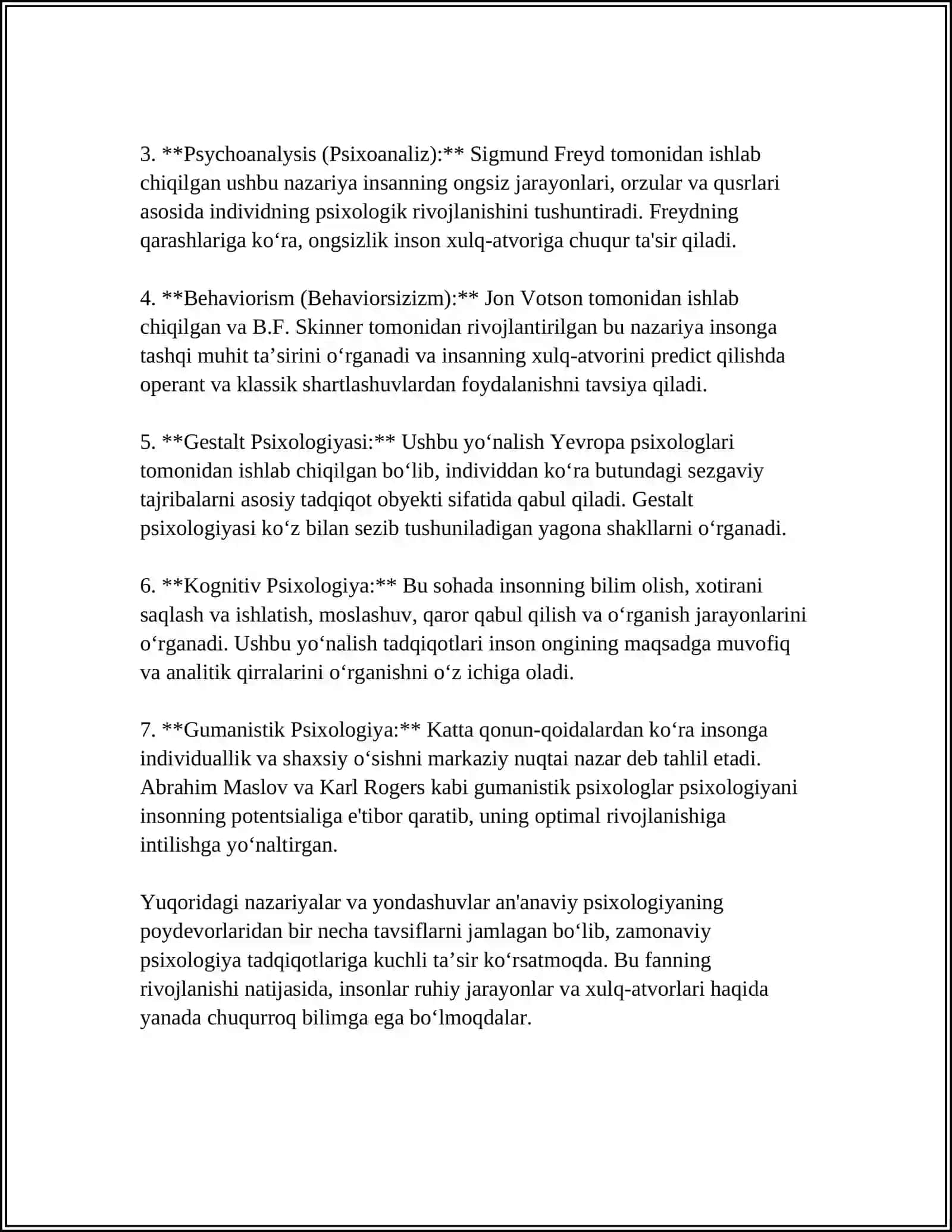PSIXOLOGIK MAKTABLAR TARIXI 4