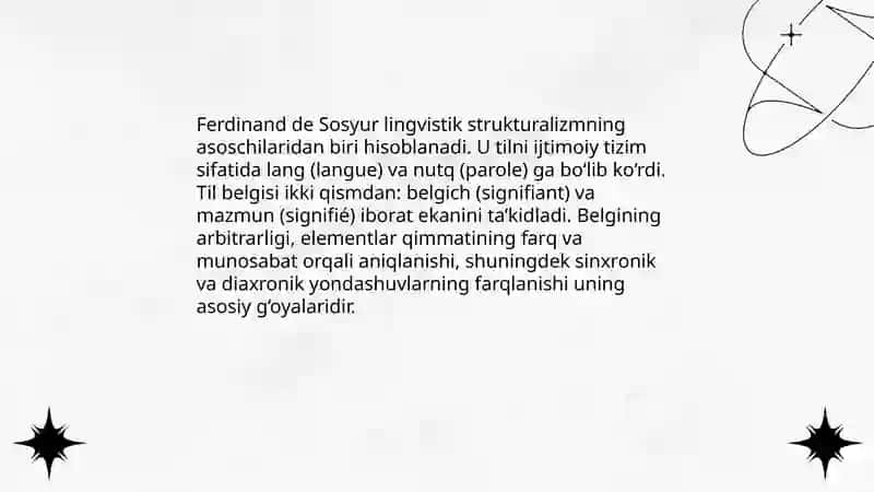 Strukturalizmning asosiy yoʻnalishlari 4
