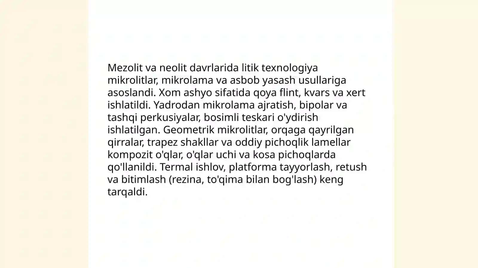 Mezolit va neolit davri arxeologik madaniyatlari 4