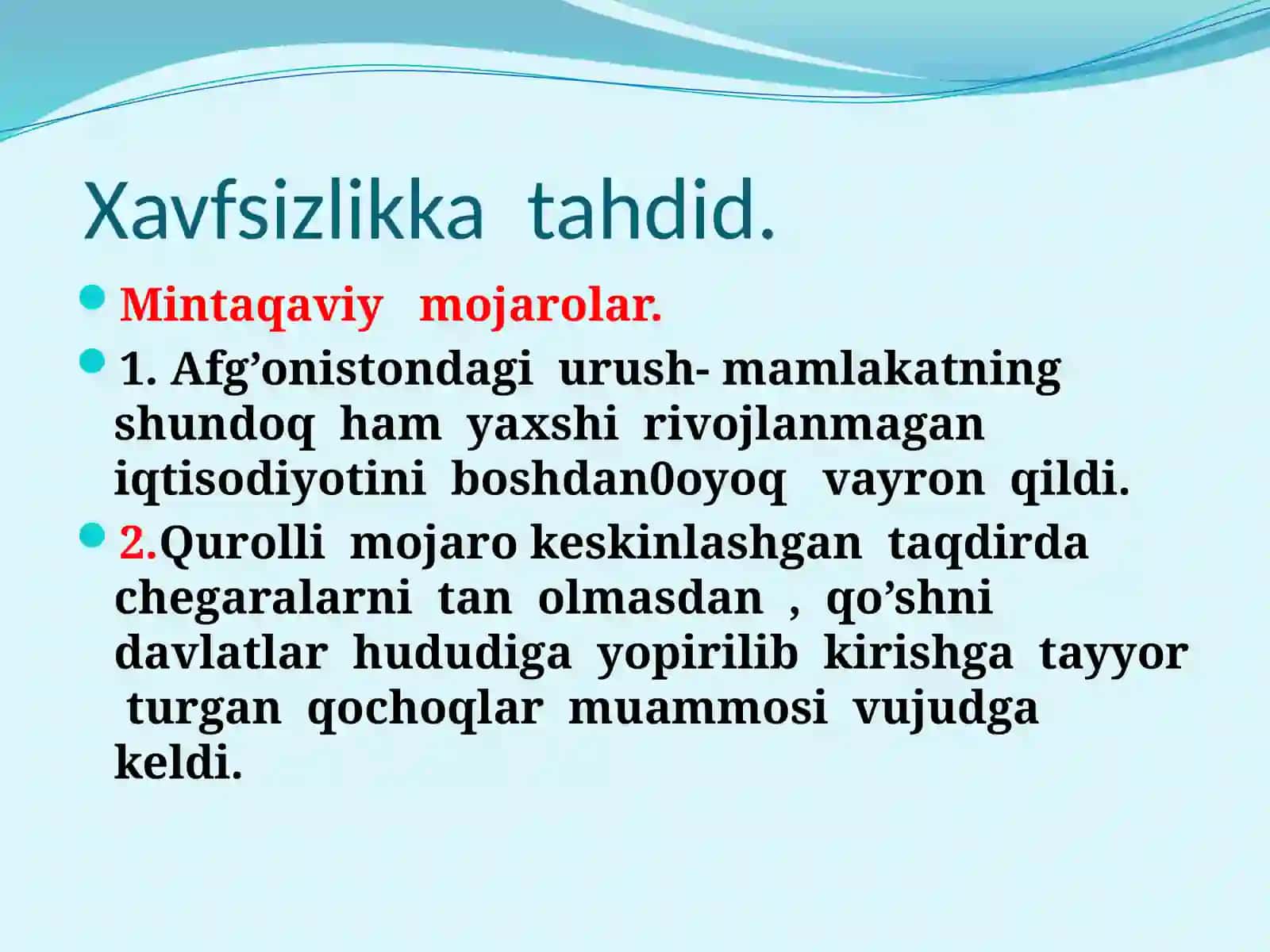 Xavfsizlik va barqarorlik shartlari va taqqiyot kafolatlari 4
