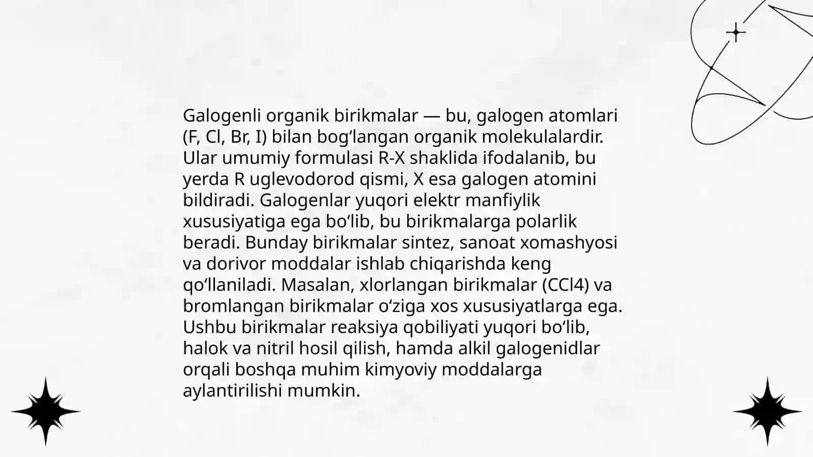 Organik galogen birikmalar 4