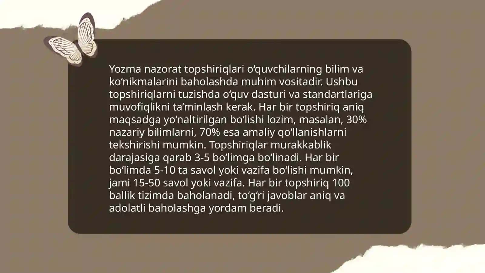 Nazorat Topshiriqlari 4