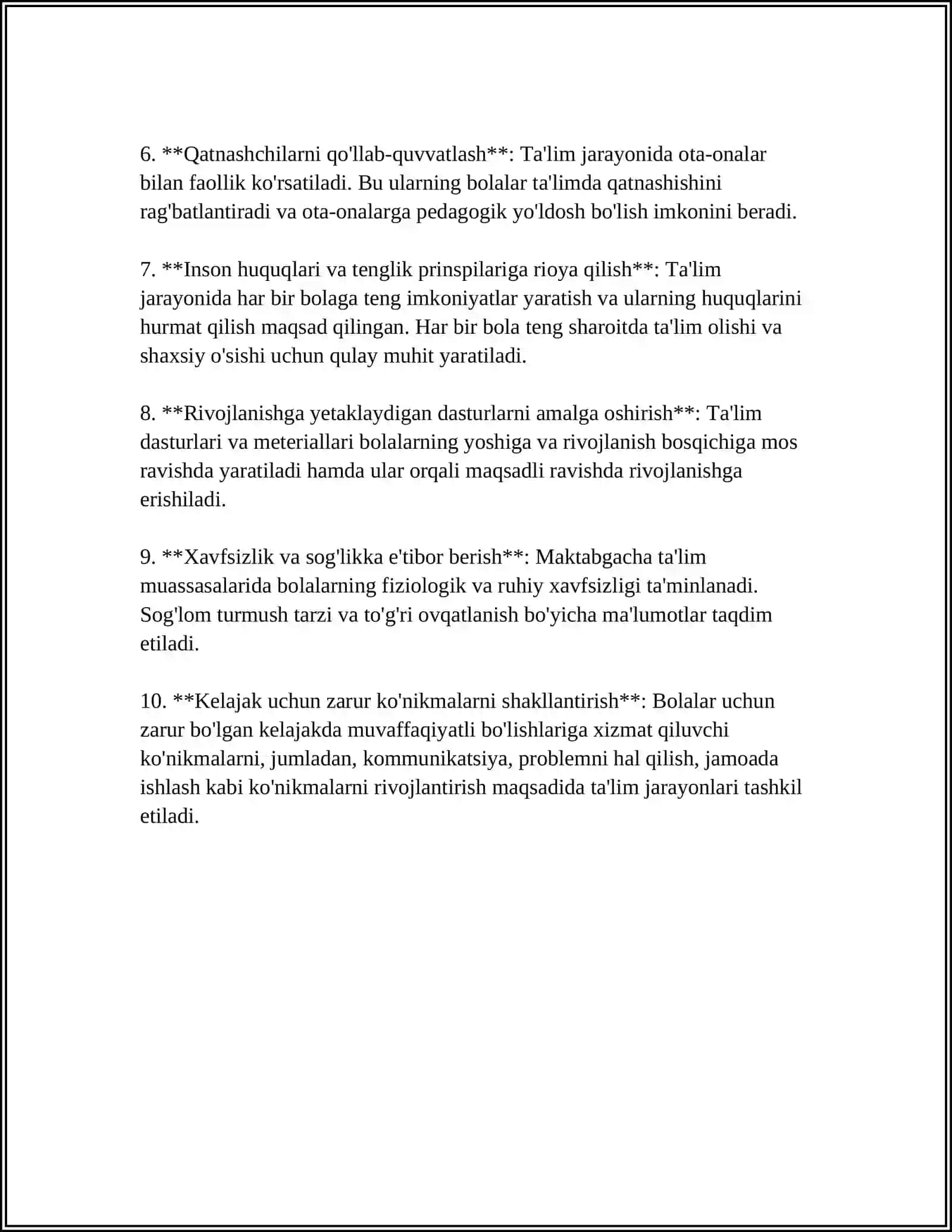 Maktabgacha ta'lim va tarbiyaning davlat standartlari mazmun va asosiy vazifalari 4