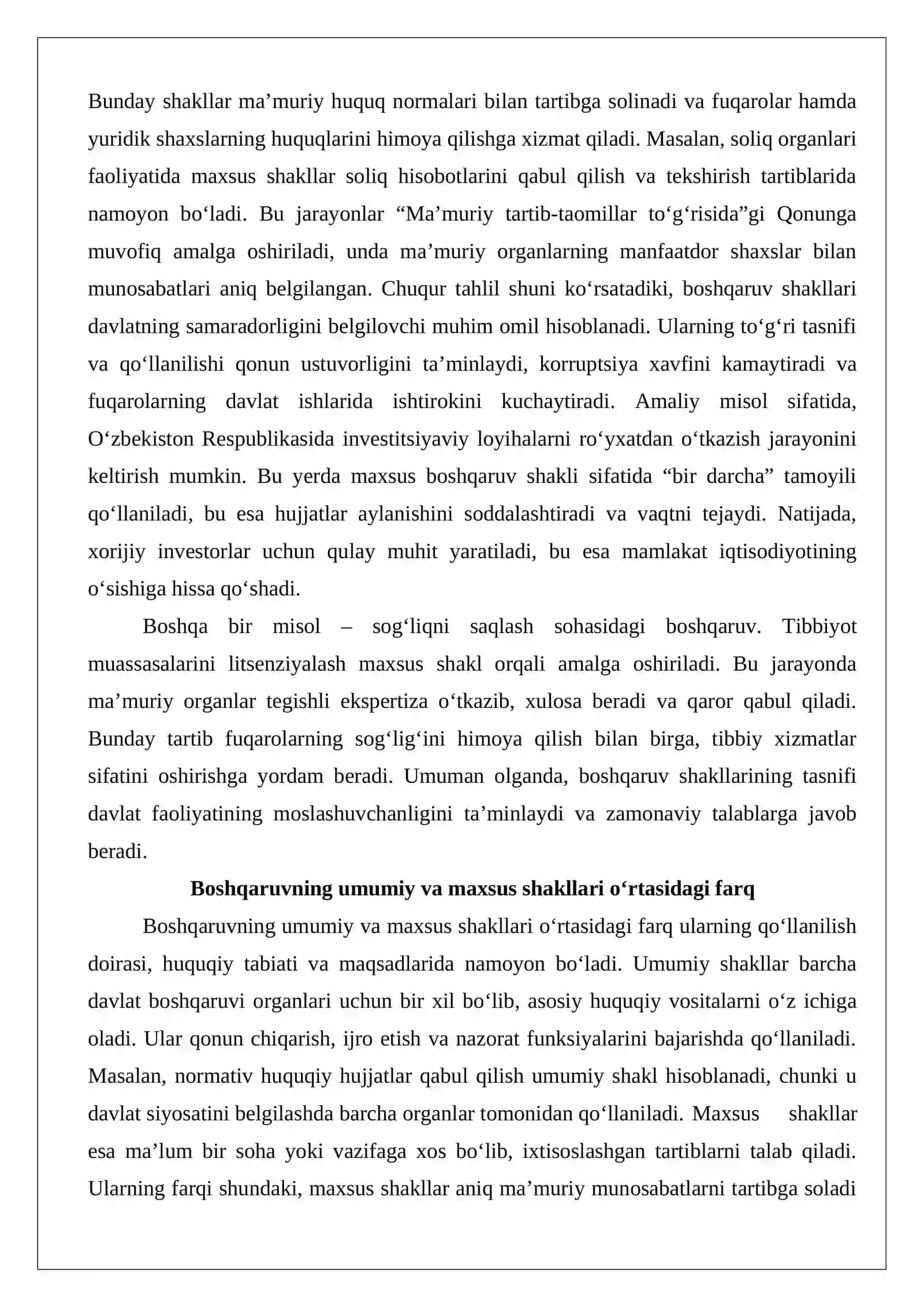 Davlat boshqaruvi organlari faoliyatida boshqaruvning maxsus shakllari 4