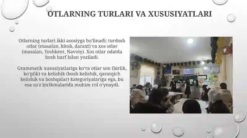 So'z turkumlar ikkinchi darajadagi bo'laklar Paronimlarni 4