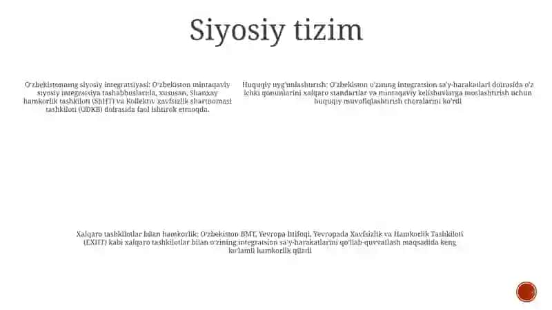 Siyosiy-Huquqiy Sohadagi OʻZbekistonning Integratsiyalashuvi 4