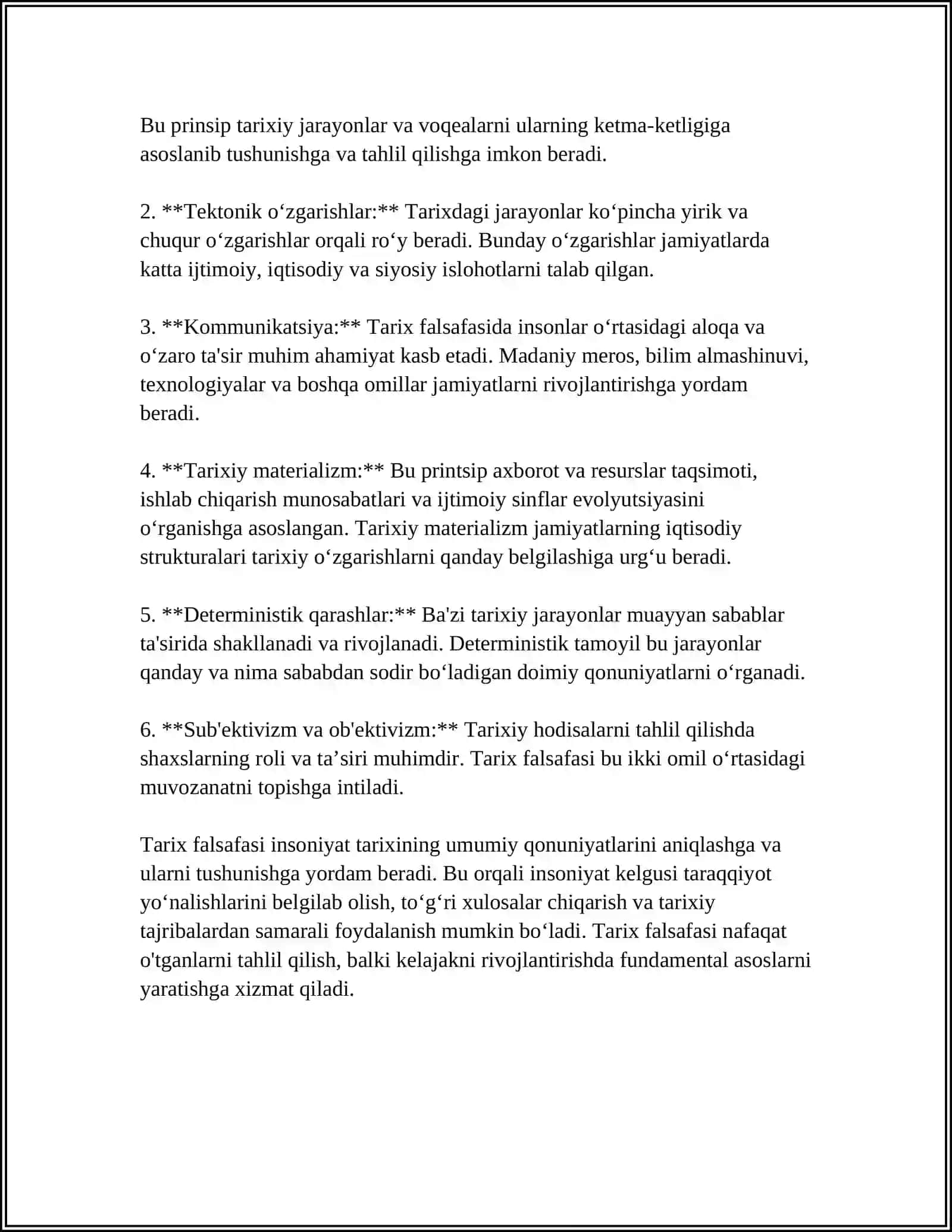 TARIX FALSAFASI, SIVILIZATSIYA VA MADANIYAT 4