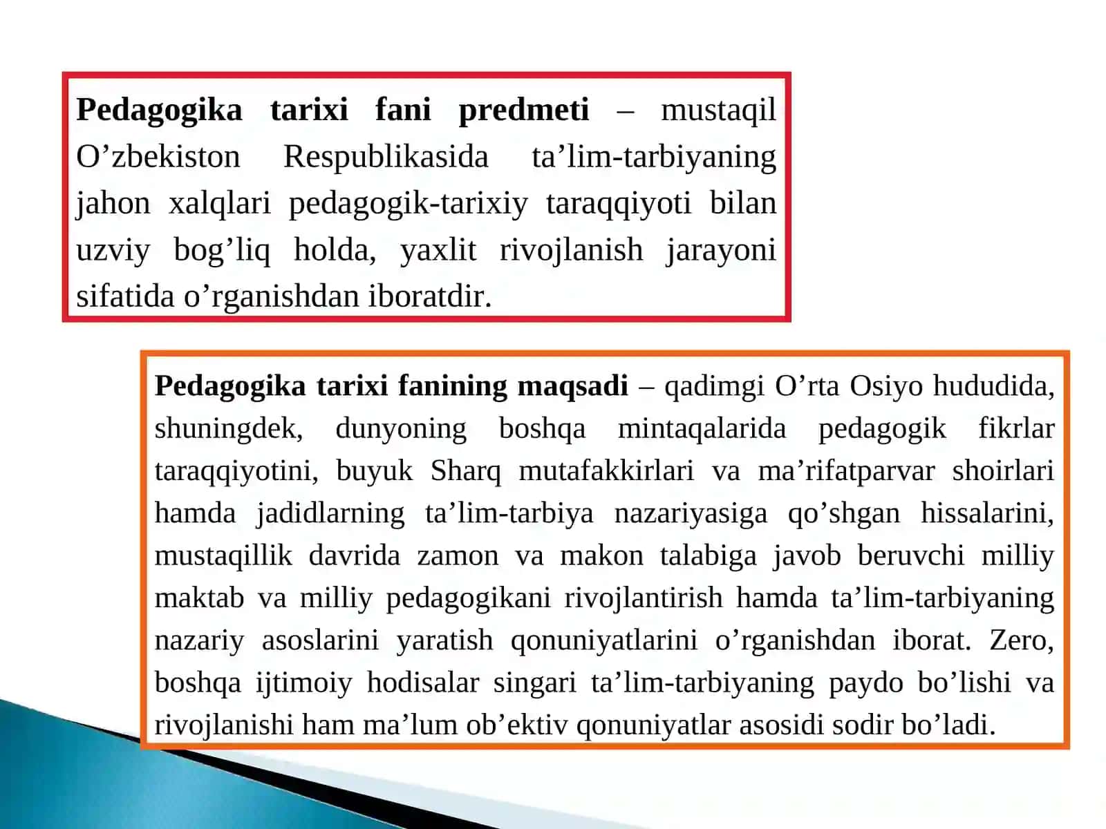 Eng qadimgi davrlarda VII-XIV asrgacha ta'lim tarbiya va pedagogik qarashlar fikrlar 4
