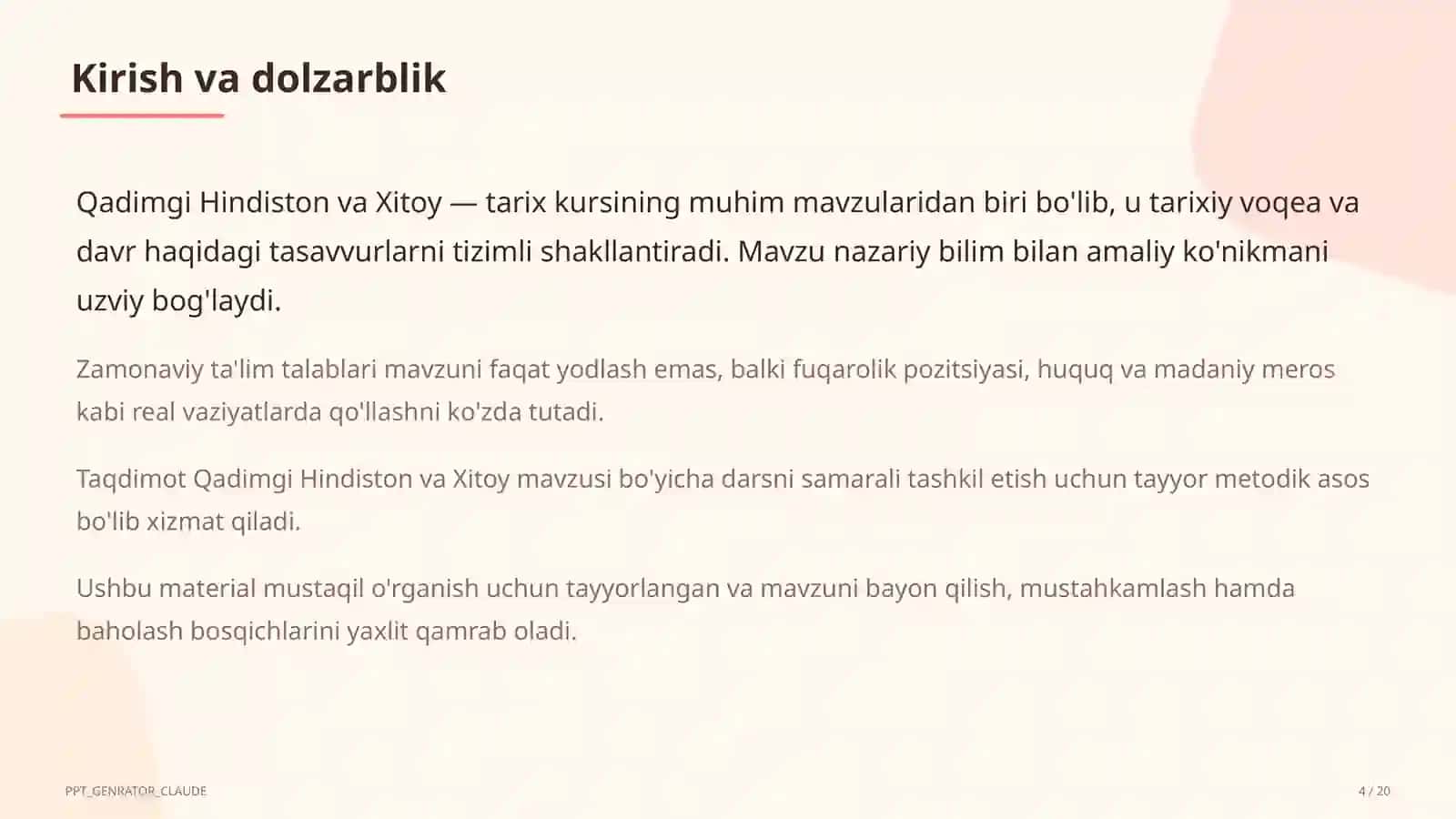 Qadimgi Hindiston va Xitoy (6-sinf) 4