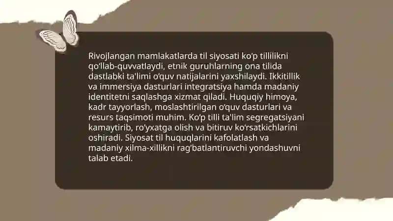 Jahonning rivojlangan mamlakatlarida tarbiyaviy jarayonlarning etnik xususiyatlari 4