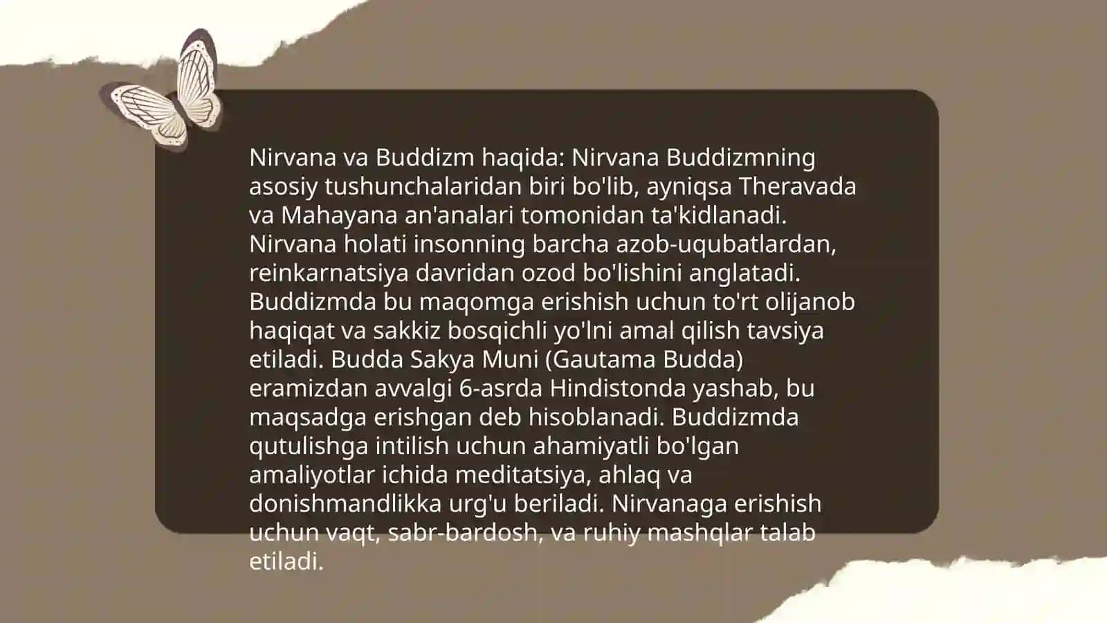 Nirvana haqida qarashlar 4