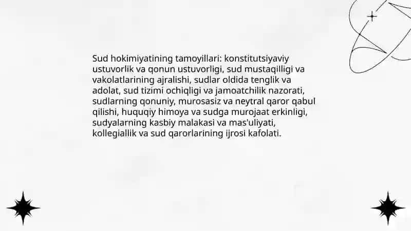 Sud hokimiyatining tizimi hamda vazifasi 4
