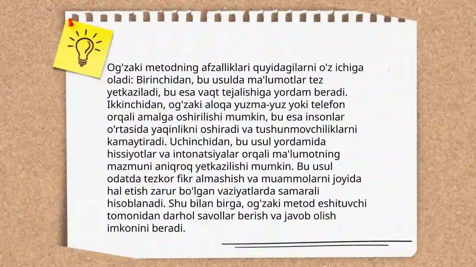 Og'zaki metodning asoslari 4