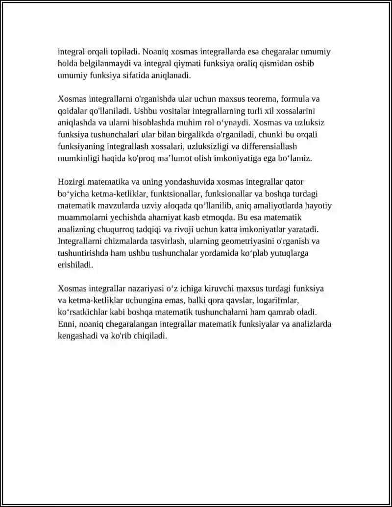 XOSMAS INTEGRALLAR 4