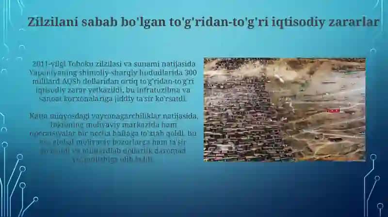 Yaponiyadagi zilzilaning iqtisodiyotiga tasiri 4