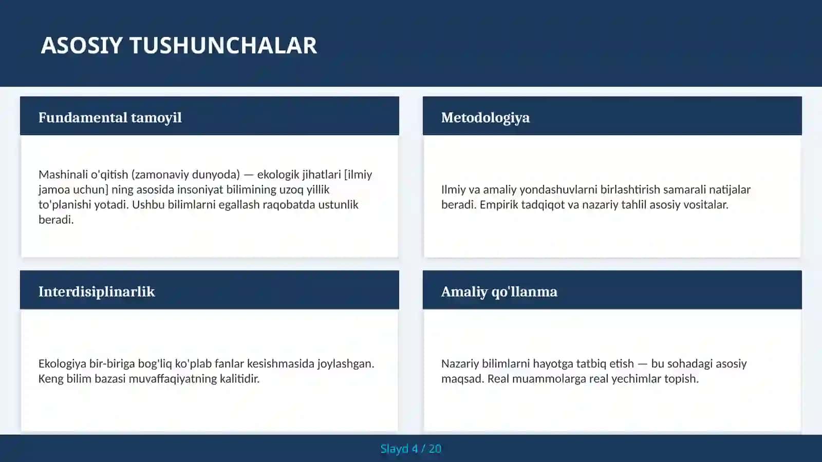 Mashinali o'qitish (zamonaviy dunyoda) — ekologik jihatlari [ilmiy jamoa uchun] 4