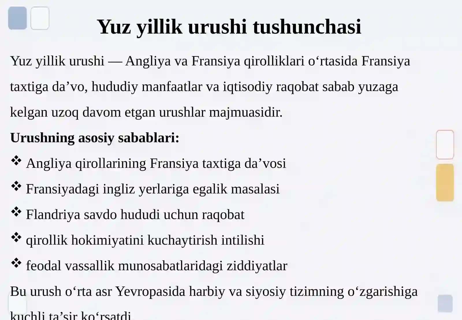 Yuz yillik urushi tarixiga oid ingliz tilidagi tadqiqotlar 4
