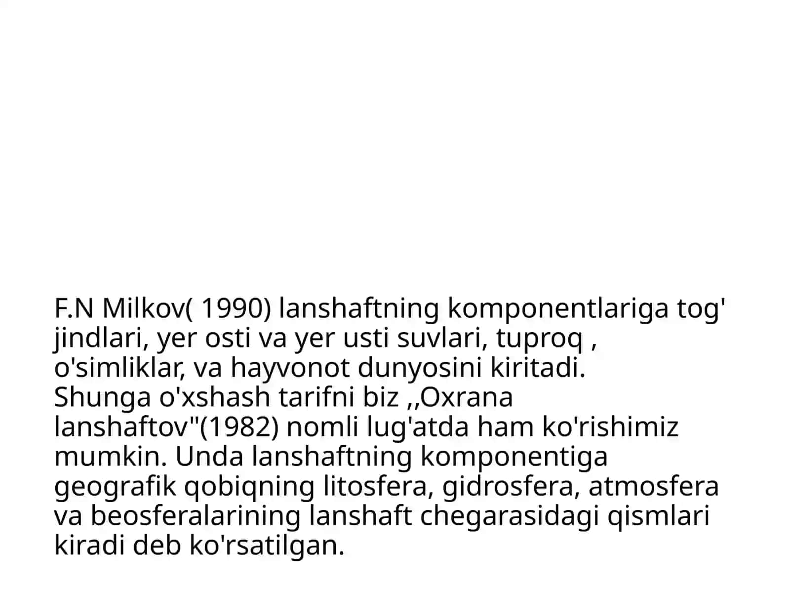 Lanshaft konponentlari o'rtasidagi ta'sir va a'loqadorlik 4