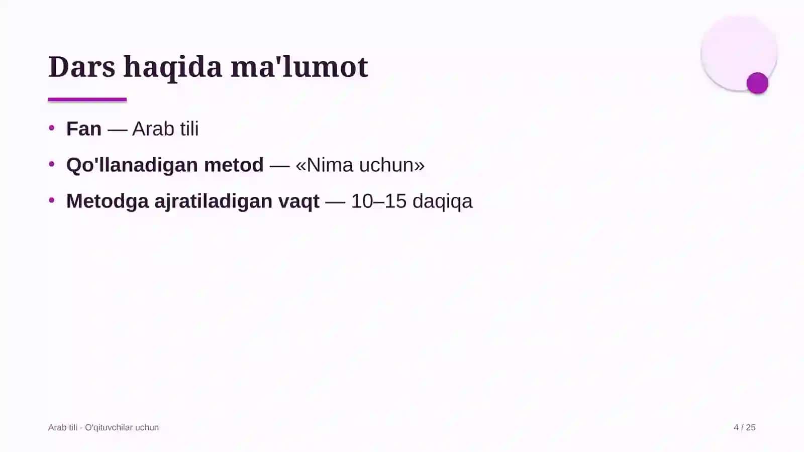 arab tili darslarida nima uchun metodidan foydalanish 8310 4