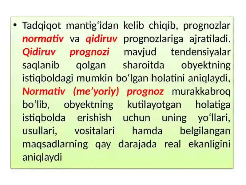 IJTIMOIY-IQTISODIY RIVOJLANISHNI DASTURLASH, PROGNOZLASHTIRISH VAREJALASHTIRISH 4
