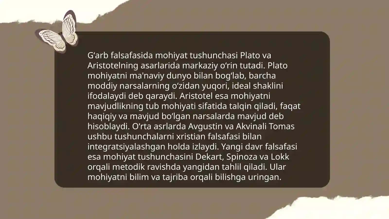 Sharq falsafasida mohiyat nazariyasi 4