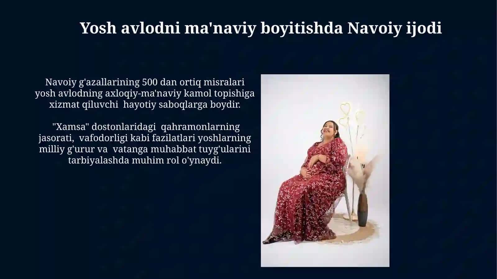 Alisher Navoiyning ijodiy merosi targ'iboti-barkamol avlod tarbiyasi 4