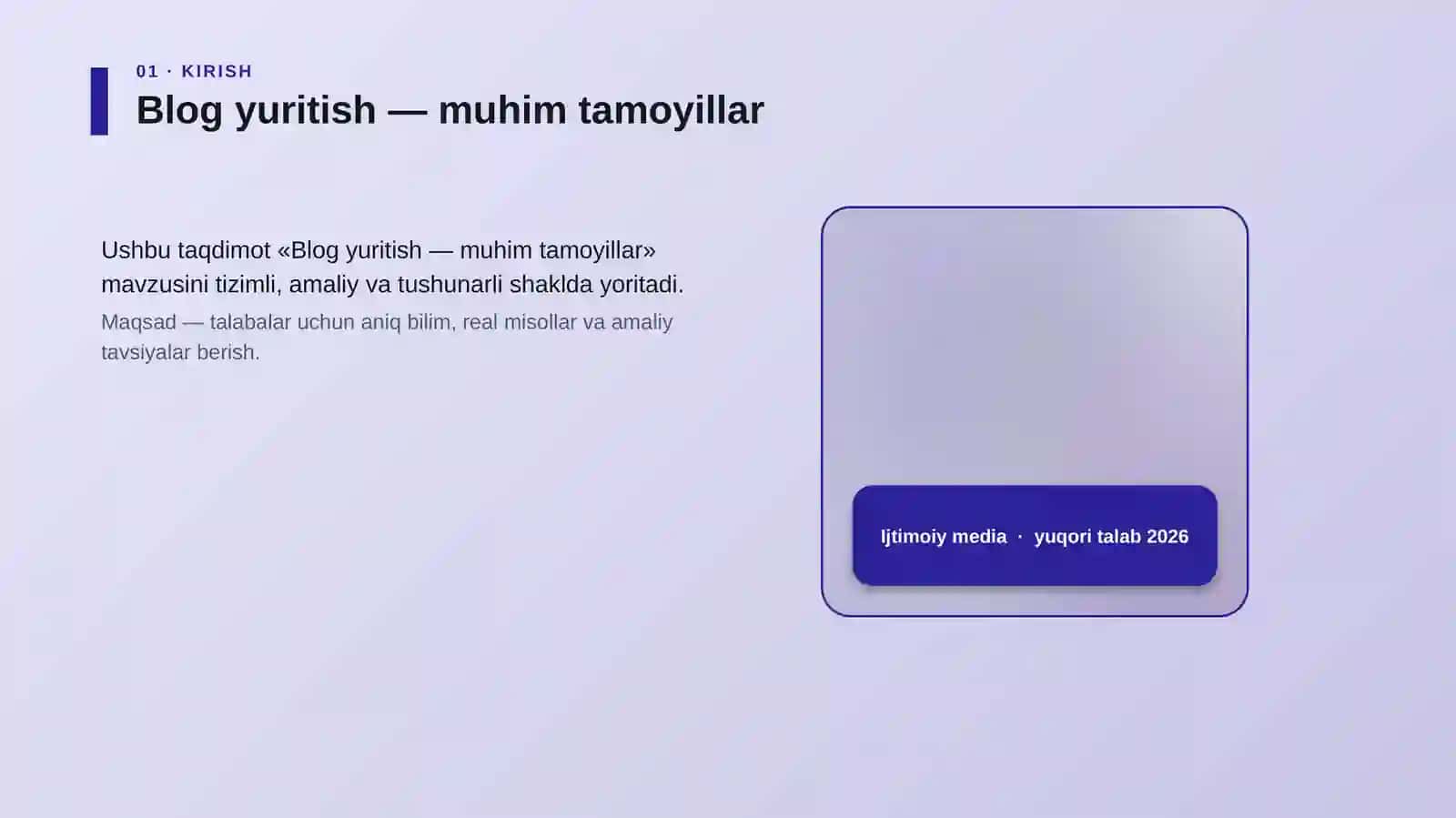 Blog yuritish — muhim tamoyillar 4