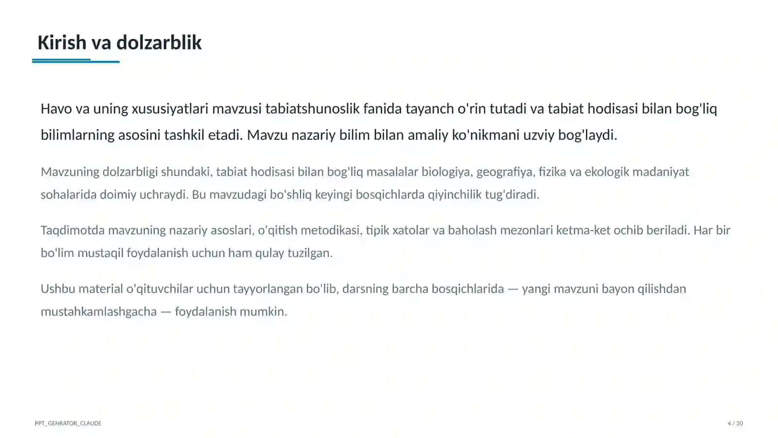 Havo va uning xususiyatlari (2-sinf) 4